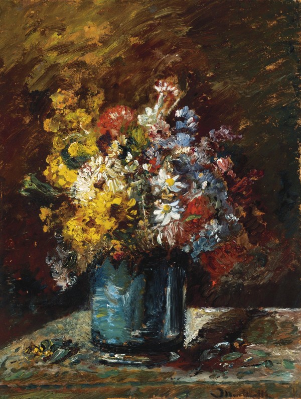 Different Flowers by Adolphe Monticelli